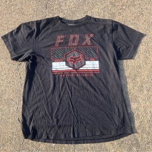 Fox Men's Black and Red Graphic Tee